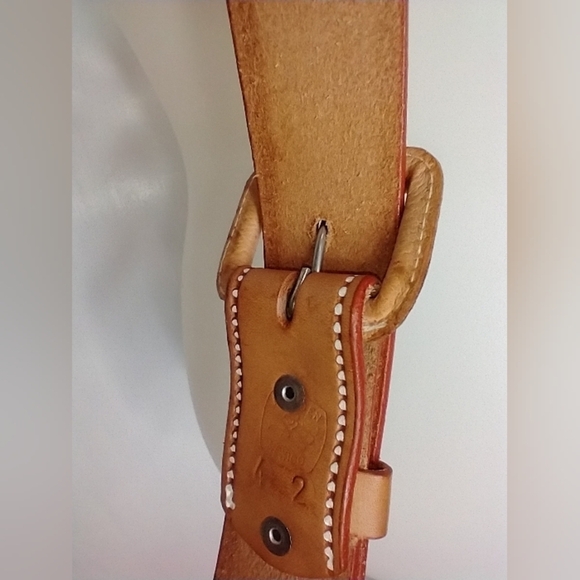USA EAGLE LEATHER BELT - Picture 2 of 5